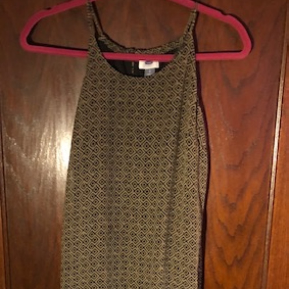 Old Navy Olive & Black Maxi Dress
